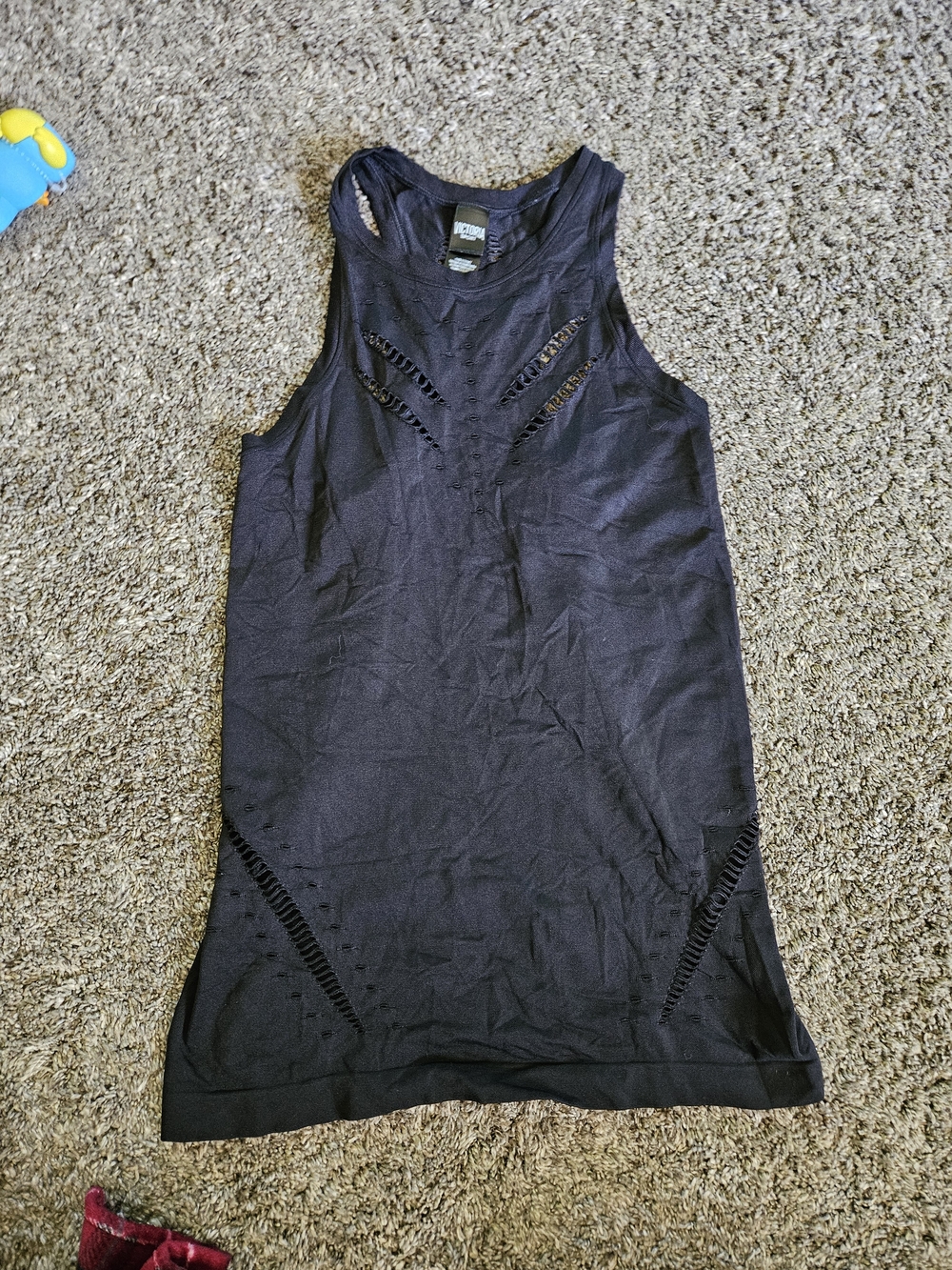 Black Sleeveless Cutout Tank Top by Xhilaration